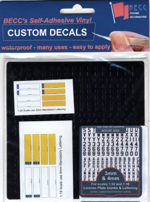 registration pack 3mm and 4mm